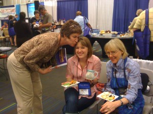 Julie Rolsen with Annie and Mary Deneen